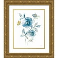 thumbnail image 1 of Nai, Danhui 26x32 Gold Ornate Wood Framed with Double Matting Museum Art Print Titled - Blues of Summer II Gilded, 1 of 4