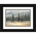 thumbnail image 1 of Nai, Danhui 32x23 Black Ornate Wood Framed with Double Matting Museum Art Print Titled - Misty Pines, 1 of 4