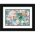 thumbnail image 1 of Nai, Danhui 32x23 Black Ornate Wood Framed with Double Matting Museum Art Print Titled - Succulent Florals Crop, 1 of 4