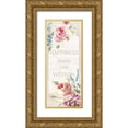 thumbnail image 1 of Nai, Danhui 8x14 Gold Ornate Wood Framed with Double Matting Museum Art Print Titled - Cottage Garden VII on wood, 1 of 4