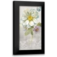 thumbnail image 1 of Nai, Danhui 9x14 Black Modern Framed Museum Art Print Titled - Textile Floral IV, 1 of 5