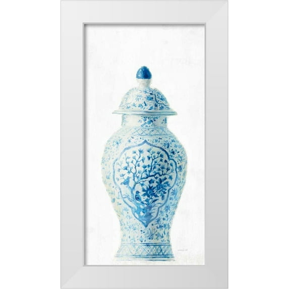 Nai, Danhui 9x14 White Modern Wood Framed Museum Art Print Titled - Ginger Jar I on White Crop
