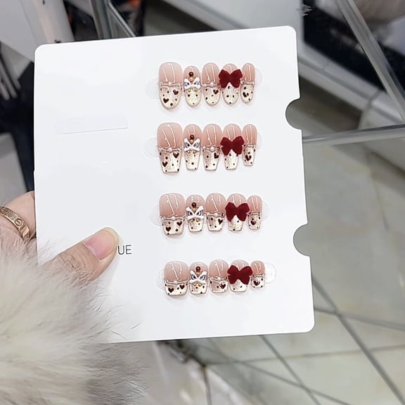 Nai Zi, pure handmade phototherapy, wearing armor, Xinyue Lion Awakening wholesale finished products, reusable nail patches can be removed