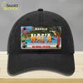thumbnail image 1 of Naia Hawaii State Novelty License Plate Hat Unconstructed Cotton Black, 1 of 1