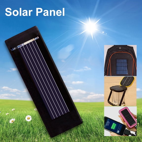 Naierhg 0.5V 100mA Mini Portable Solar Panel Module DIY Cellphone Charger Charging Board,Black