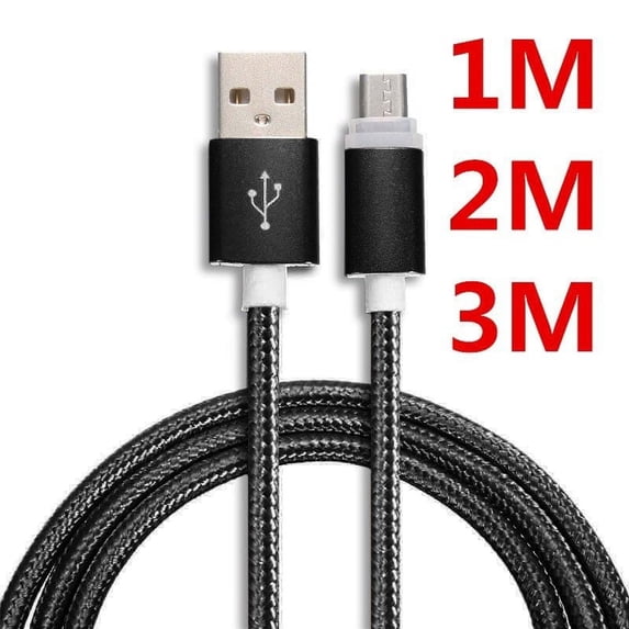 Naierhg 1/2/3M Micro USB Data Sync Fast Charger Charging Cable Cord for Samsung