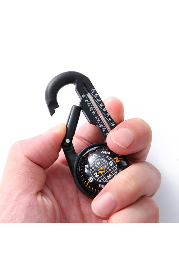 1/2Pcs Pocket Survival Compass Keychain Hiking Backpacking Lightweight Handheld Keychain with Precise Directional Guidance Portable Navigation Tool