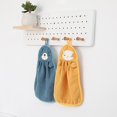 thumbnail image 1 of Naierhg 1/6Pcs Microfiber Hand Towel Quick-Drying Absorbent Cartoon Animal Design with Hanging Rope Bathroom Hand Towel Blue, 1 of 8