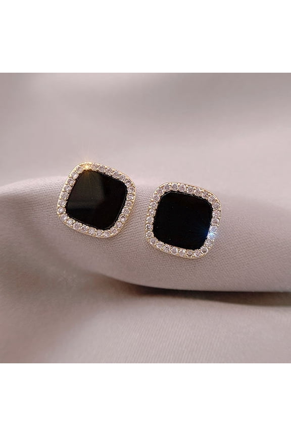 1 Pair Alloy Ear Stud Charming Decorative Geometric Design Stud Earring for Gifts