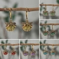 thumbnail image 1 of Naierhg 1 Pair Women Dragonfly Decor Leverback Earrings Faux Crystal Drop Earrings Bohemia Dangle Earrings Jewelry Gift, 1 of 7