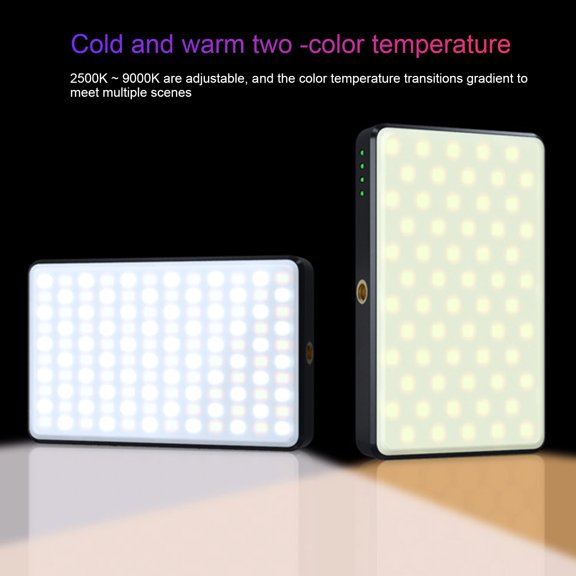 Naierhg 1 Set LED Fill Light 360 Degree Adjustable Soft Light Illumination Broadcast Indoor Photo Fill Light with Black