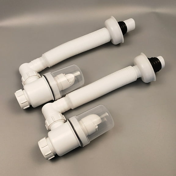 Naierhg 1 Set Sink Drain Pipe Easy Installation Odor Resistant Universal Sewer Pipe Kit for Bathroom Home Kitchen B