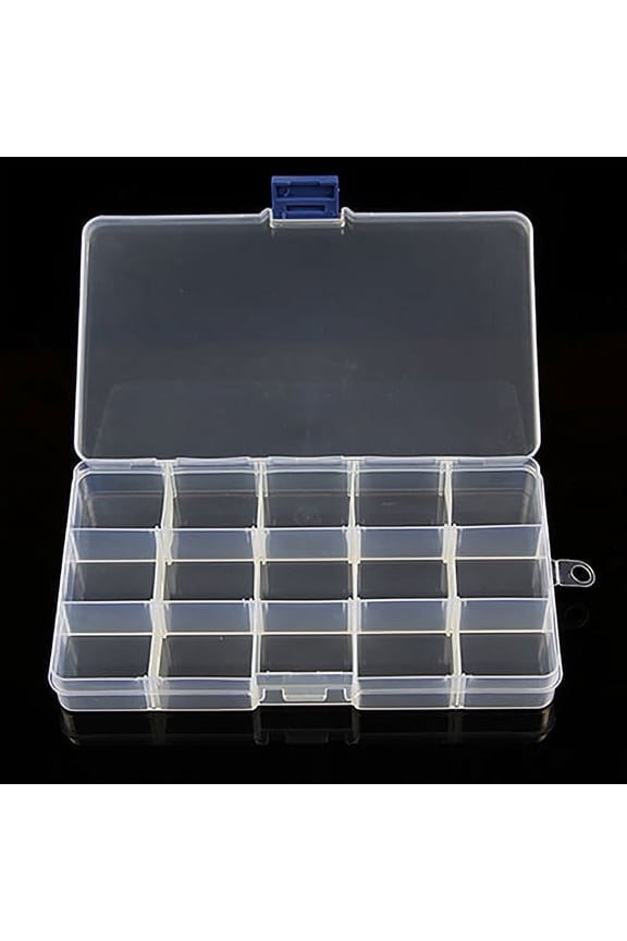 10/15/24 Compartments Plastic Box Jewelry Bead Storage Container Craft Organizer