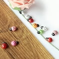 thumbnail image 1 of Naierhg 100Pcs Ladybugs Smooth Charming Colorful 3D Ladybugs Ornaments, 1 of 8