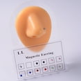 thumbnail image 1 of Naierhg 12Pcs/Set Magnetic Stud All Match Smooth Surface Non-Pierced Magnetic Rhinestone Fake Ear Stud for Women, 1 of 8