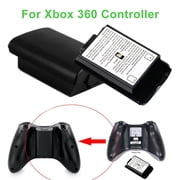 Naierhg 2Pcs AA Battery Plastic Hard Back Cover Case Protector for Xbox 360 Controller,White