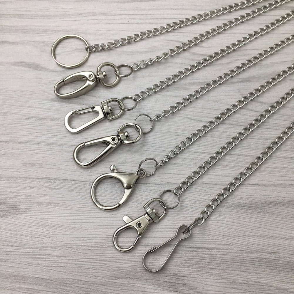 Naierhg 2Pcs Men Stainless Steel Wallet Belt Chain Pants Trousers ...