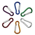 thumbnail image 1 of Naierhg 2Pcss Aluminum Alloy D Shaped Carabiner Spring Snap Clip Hooks Climbing Keychains, 1 of 6