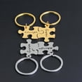 thumbnail image 1 of Naierhg 2Pcss Always Forever Jigsaw Piece Couple Lovers Key Ring Holder Keychain Gifts, 1 of 8