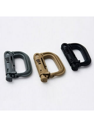 FANCY 32Pcs Tactical Molle Attachments Tactical Gear Clips Nylon Buckle  Military D-ring Locks Tactical Hydration Water Tube Clips For Hiking  Camping