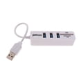 thumbnail image 1 of Naierhg 3 Ports USB 2.0 SD/TF Card Reader Hub Adapter Splitter Combo White, 1 of 7