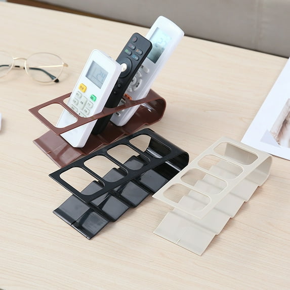 Naierhg 4-Slot Desk Storage Rack TV Remote Controller Phone Container Organizer Holder