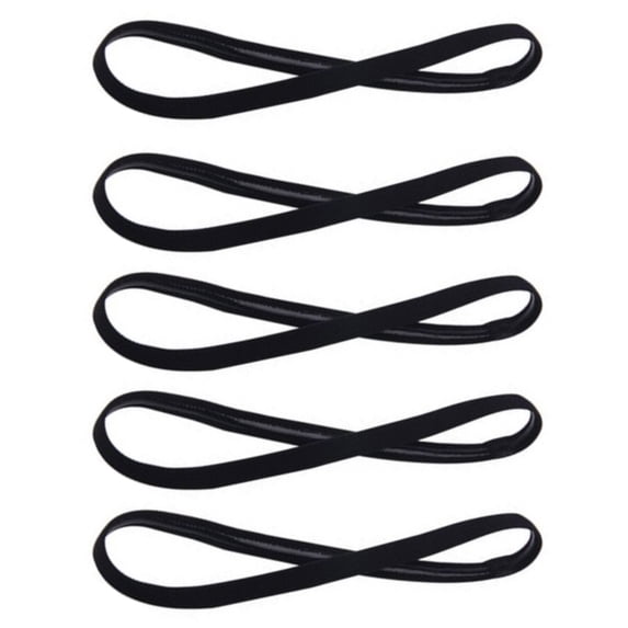 Naierhg 5Pcs Elastic Rope Candy Color Sports Yoga Headband Non-slip Hair Accessories