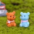 thumbnail image 1 of Naierhg 5Pcs Mini Scarf Bear Figurines Art Crafts Micro Garden Landscape Decoration, 1 of 1
