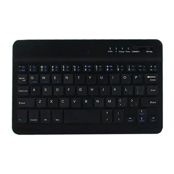 Naierhg 7/10inch Mini Slim Wireless Bluetooth-compatible Keyboard Keypad for Phone Tablet Laptop
