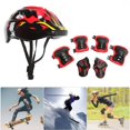 thumbnail image 1 of Naierhg 7PCS Breathable Protective Gear Set Helmet Knee Wrist Elbow Pads for Skatboard, 1 of 8