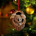 thumbnail image 1 of Naierhg Animal Pendant 2D Acrylic Animal Hanging Ornament Animal in Tree Hole Xmas Tree Decoration for Living Room Bedroom Garden Decor, 1 of 8