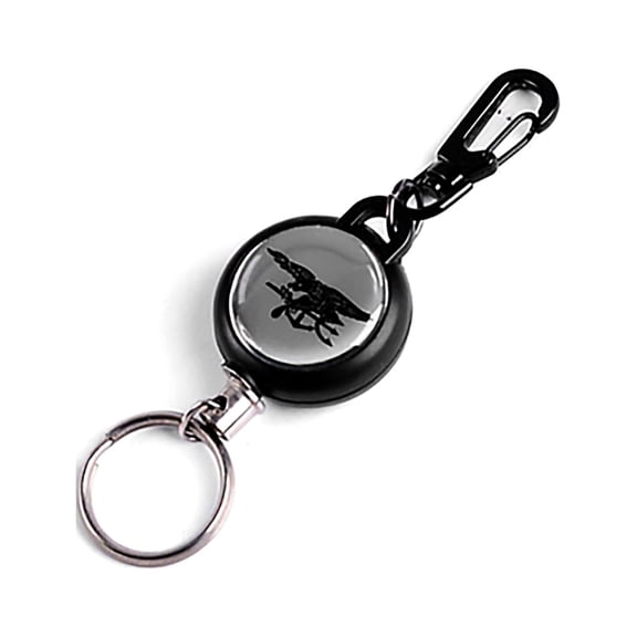 Naierhg Anti Lost Anti Theft Super Strong Steel Wire Retractable Key Chain Key Ring