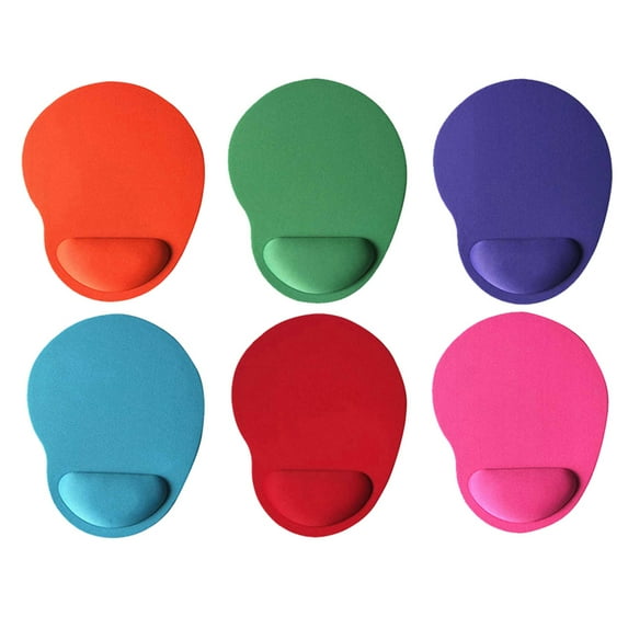 Naierhg Anti-Slip Comfort Solid Color Game Mouse Pad Mat Black