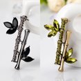 thumbnail image 1 of Naierhg Badge Cute Rust-proof Silver Bamboo Jewelry Brooch for Lady, 1 of 8