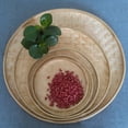 thumbnail image 1 of Naierhg Bamboo Sieve Round Large Capacity Handcraft Multipurpose Handmade Tea Tray for Home, 1 of 8