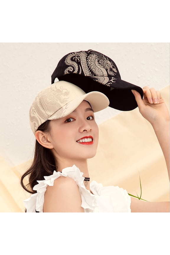 Baseball Hat Font Elements Adjustable Couple Models Chinese Style Baseball Cap for School