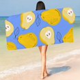 thumbnail image 1 of Naierhg Beach Towel Breathable Strong Absorption Microfiber Cartoon Printing Summer Body Shower Towel Cloth Daily Use B, 1 of 8
