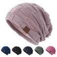 thumbnail image 1 of Naierhg Beanie Women Hat Solid Color Stretch Dome No Brim Windproof Autumn Winter Thickened Plush Lining Hat StreetwearKhaki, 1 of 8