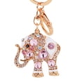thumbnail image 1 of Naierhg Bling Rhinestone Elephant Keychain Key Ring Handbag Charm Pendant Gift, 1 of 8