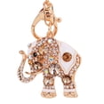 thumbnail image 1 of Naierhg Bling Rhinestone Elephant Keychain Key Ring Handbag Charm Pendant Gift, 1 of 7