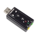 thumbnail image 1 of Naierhg Button Control External USB 7.1 Channel 3D Stereo Audio Sound Card A, 1 of 5
