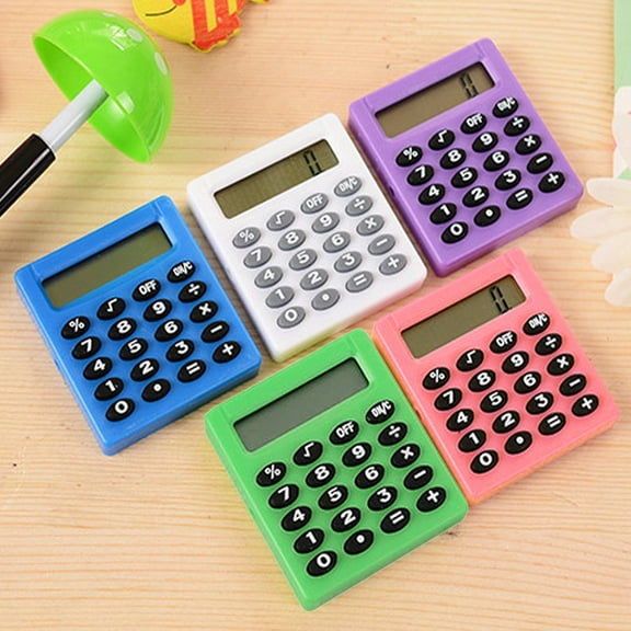 Naierhg Calculator Digit Display Portable Plastic Handheld Desktop Calculator for Home