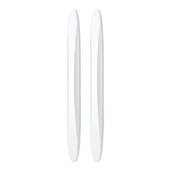 Naierhg Car Bumper Protector 2/4pcs Car Anti-collision Strip Black Self-adhesive Flexible Reusable Universal Suv Truck Auto Body Door Side Rearview Mirror White
