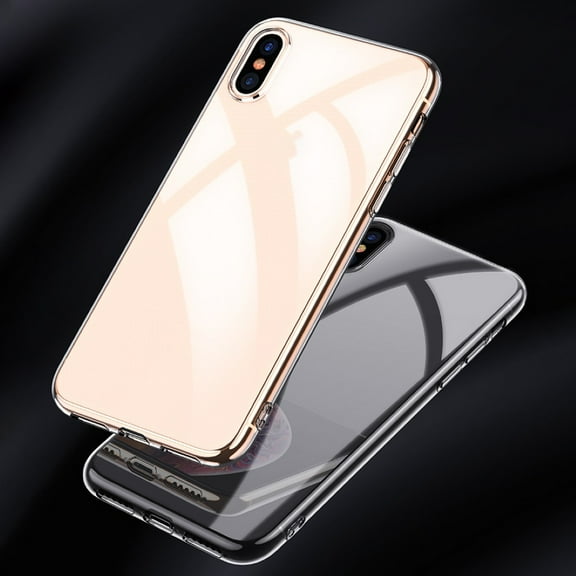 Naierhg Clear Soft TPU Phone Back Protective Case Cover for iPhone X XR XS 11 Pro Max,Transparent for iPhone X (10)