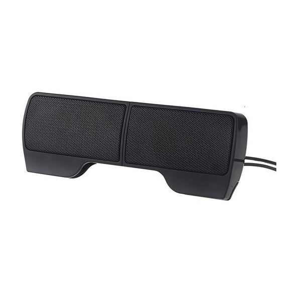 Naierhg Clip Computer Monitor Speaker Small Sound Box Clip Computer Speaker Usb 3.5mm Wire Volume Adjustment Stereo Sound Portable Mini Laptop Desktop Pc
