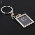 thumbnail image 1 of Naierhg Creative Mini Heart Square Round Oval Insert Photo Frame Rotary Keychain Keyring, 1 of 8