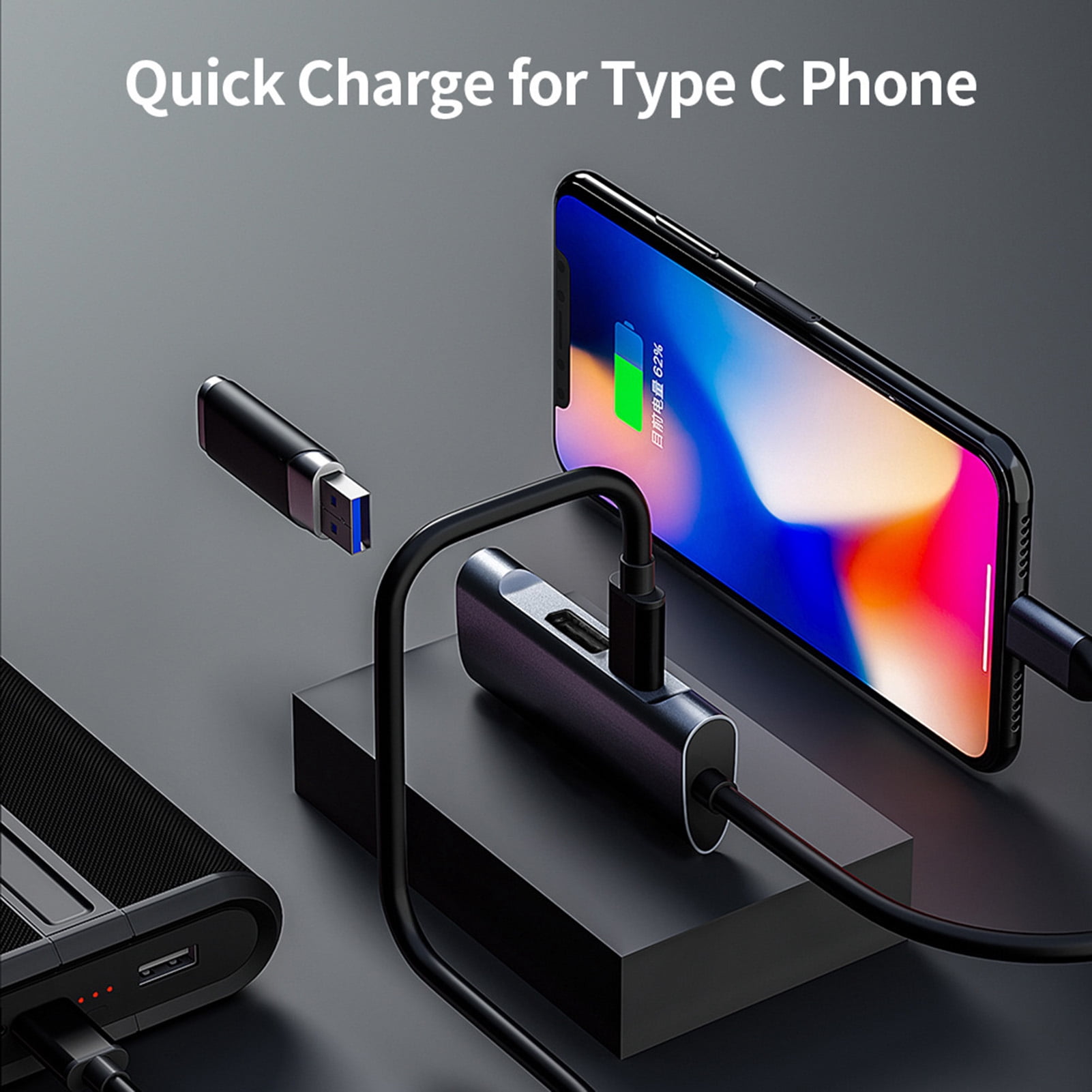 Docking Plug Naierhg Docking Station Multifunctional Plug Play Compact 3 in 1 ...