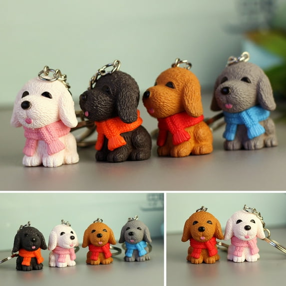 Naierhg Dog Scarf Pendant Keychain Car Bag Wallet Key Ring Gift Accessory