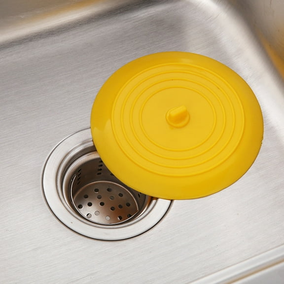 Naierhg Drain Plug Universal Silicone Bathtub Drain Stopper Strong Suction Easy to Use Drain Cover for Home Bathroom Grey