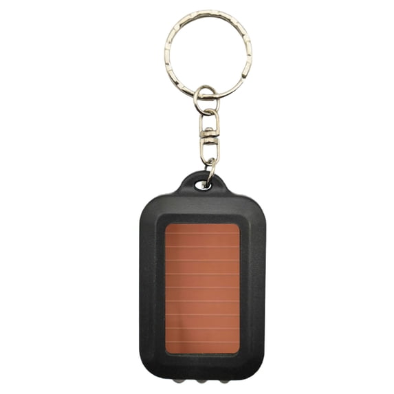 Naierhg Electric Torch High Hardness Waterproof Plastic Solar Energy Powered Torch Keychain Accessory